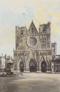 Lyon, Cathedrale St-Jean, Fasade O av French Photographer