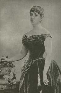 Madame Marguerite De Bonnemain, general Boulangers elskerinne (s/hvitt bilde) av French Photographer