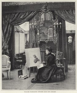 Madeleine Lemaire i verkstedet sitt av French Photographer