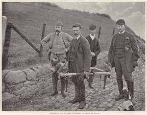 Major Fisher jakter ryper i Skottland av French Photographer