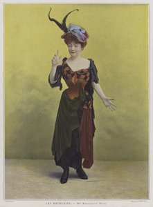 Marguerite Deval , fransk skuespillerinne og operasanger (farget bilde)
