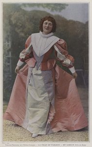 Mary Garden som Diane i La Fille de Tabarin (farget bilde)
