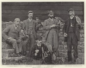 Medlemmer av Old Hawking Club av French Photographer