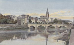 Mezieres, Pont dArches og Mohon klokketårn av French Photographer