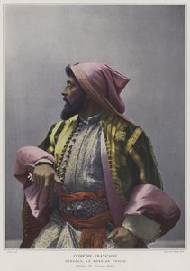 Mounet-Sully i tittelrollen i Othello (farget bilde)
