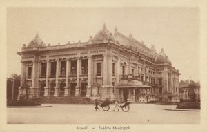 Kommunalt teater, Hanoi, Fransk Indokina av French Photographer