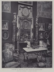 Barndomsmuseet i Petit Palais på Champs-Elysees, Paris (s/hvitt-bilde) av French Photographer