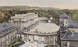 Nancy, regjeringspalasset og Hemicycle de la Carriere av French Photographer