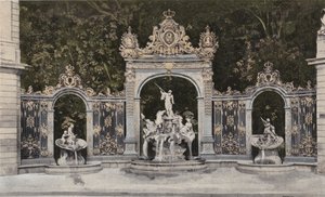Nancy, Place Stanislas, Neptun-fontenen av French Photographer