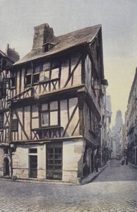Nantes, Gamle hus, rue de la Juiverie av French Photographer