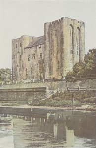 Niort, Chateau, utsikt tatt fra venstre bredd av Sevre-Niortaise av French Photographer