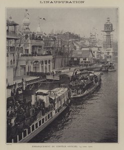 Åpning av Exposition Universelle 1900, Paris (s/hvitt foto) av French Photographer