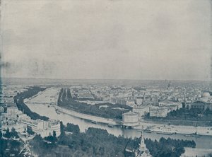 Panorama av Paris, fra Trocadero (s/hv-bilde) av French Photographer