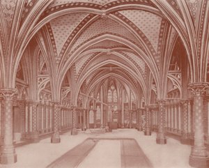 Paris: Crypt of the Sainte Chapelle (s/hv-bilde) av French Photographer