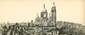 Paris, Basilica of the Sacred Heart of Montmartre, The Sacred Heart Basilica av French Photographer