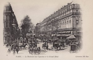 Paris, Boulevard Des Capucines, The Grand Hotel av French Photographer