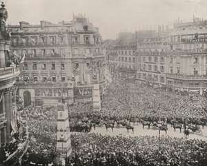 Paris: Mottak av russerne i Military Club (s/hv-bilde) av French Photographer