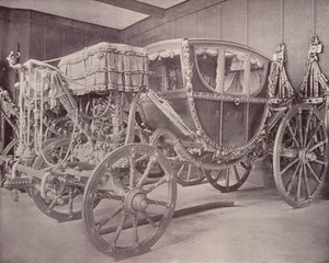 Paris: Royal Carriage, Musee Cluny (s/hvitt-bilde) av French Photographer