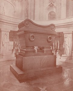 Paris: Sarkofag og Napoleons grav (s/hvitt bilde) av French Photographer