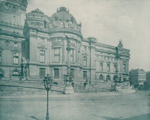 Paris: Sørsiden av operahuset (s/hvitt bilde) av French Photographer