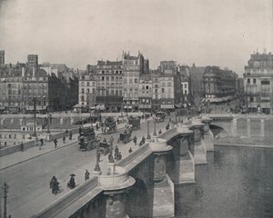 Paris: Pont Neuf, eller den nye broen (s/hvitt-bilde) av French Photographer
