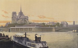 Paris, utsikt over E-punktet til Ile de la Cite av French Photographer
