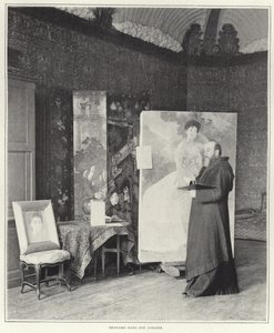 Paul-Albert Besnard i verkstedet sitt av French Photographer