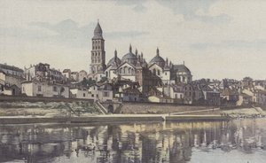 Perigueux, Saint-Front katedral, utsikt tatt fra venstre bredd av Isle av French Photographer
