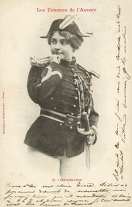 Politimann, fremtidens kvinne av French Photographer
