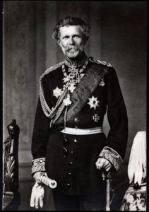 Portrett av Edwin Freiherr von Manteuffel (baron von Manteuffel) (1809-1895), tysk feltmarskalk. av French Photographer