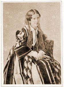 Portrett av Elisabeth Felix kalt Mademoiselle Rachel i 1851, fransk tragedier (1821 - 1858) av French Photographer