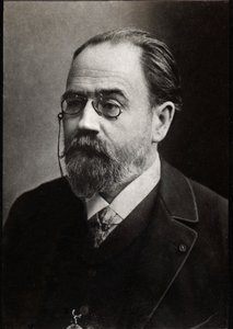 Portrett av Emile Zola (1840-1902) fransk forfatter. av French Photographer