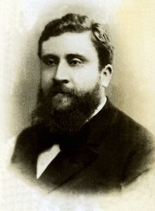 Portrett av Jean Jaures (1859-1914), fransk politiker. av French Photographer