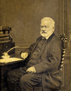 Portrett av Victor Hugo i 1872. av French Photographer
