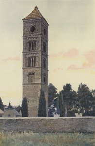 Puissalicon, tårn på kirkegården av French Photographer