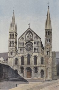 Reims, Saint-Remi kirke, Fasade O av French Photographer