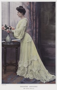 Rosa Bruck , fransk skuespillerinne (farget bilde) av French Photographer
