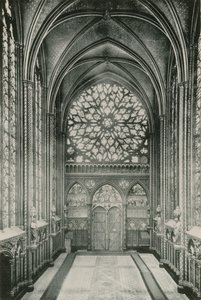 Rosace de la Sainte-Chapelle, Rose-Window i St Chapel (fotogravyr) av French Photographer