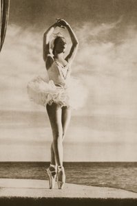 Rosella Hightower i Swan Lake, fra Grand Ballet de Monte-Carlo, 1949 (fotogravure) av French Photographer