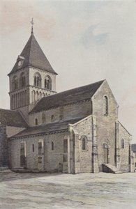 Rouy, kirke, ensemble N O av French Photographer