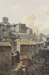 Royat, kirken og dalen Tiretaine av French Photographer
