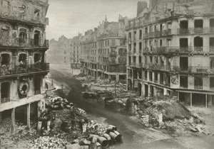 Rue De Rivoli, Paris, etter uken som avsluttet kommunen av French Photographer