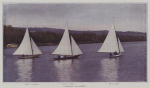 Seiling oppstrøms medvind (fargebilde) av French Photographer