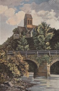 Saint-Ceneri, kirke, sett N av French Photographer