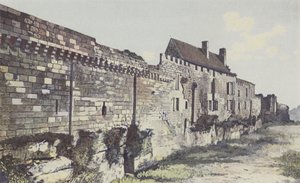 Saint-Emilion, restene av vollene mot NV, Logis de Malet av French Photographer