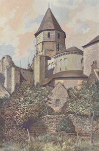 Saint-Robert, kirke, Ensemble N E av French Photographer