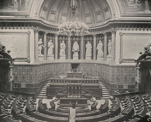 Senatskammeret, Palace of the Luxembourg (s/hv-bilde) av French Photographer