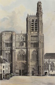 Sens, Cathedrale, Fasade O av French Photographer