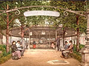 Sykehusets vår, Vichy, 1890-1900 av French Photographer
