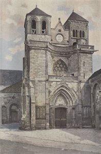 Souvigny, kirke, fasade O av French Photographer